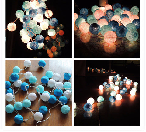 Cotton Ball String Lights