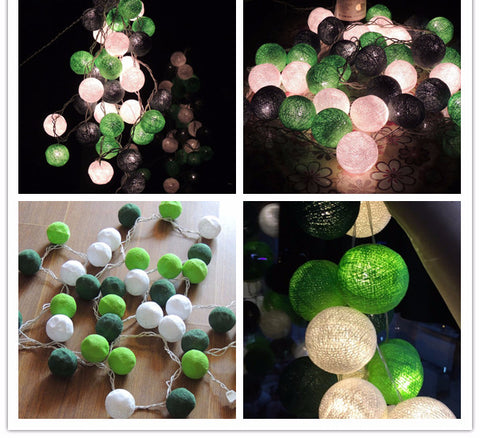 Cotton Ball String Lights