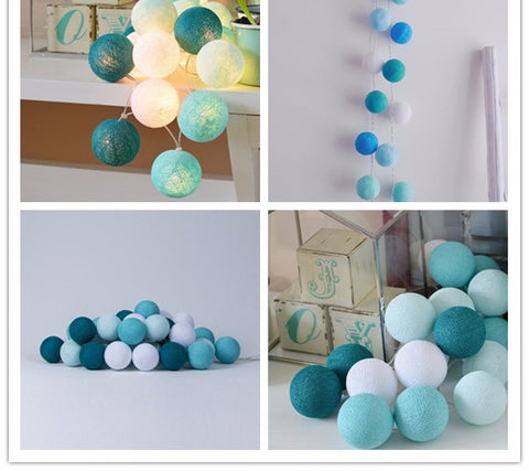 Cotton Ball String Lights