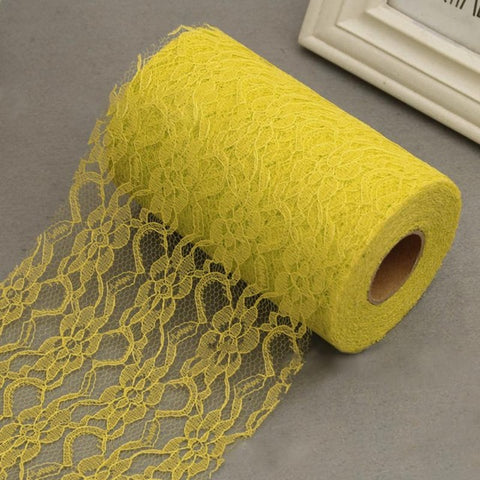 Lace Roll Spool Fabric Party Chair Sash Bow