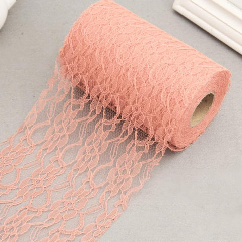 Lace Roll Spool Fabric Party Chair Sash Bow